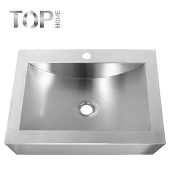 APBR2116 Stainless steel 304 modern design single bowl handmade bathroom sink with CUPC certification