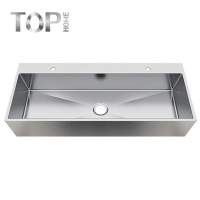 APBR4620S-7 304-Grade Stainless Steel Brushed Finish 16/18G High Quality Bathroom Sink with CUPC certification