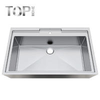 APBR4227S Easy to clean and long-lasting with Brushed-finish R10/R15/R20 Radius Single Bowl Bathroom Sink