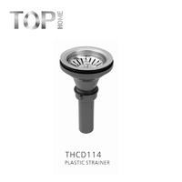THCD114 kitchen sink screen with removable deep trash basket / screen assembly / sealing lid, stainless steel