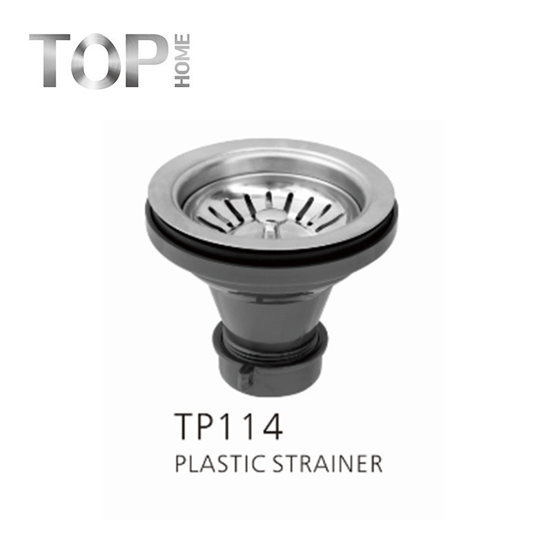 TP114 Kitchen strainer for stainless steel sink Removable Post style basket, very convenient