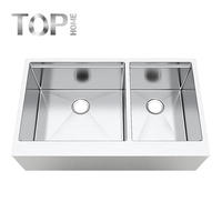 APR3622BL Apron-front kitchen sink 36 inches modern design with CUPC certification